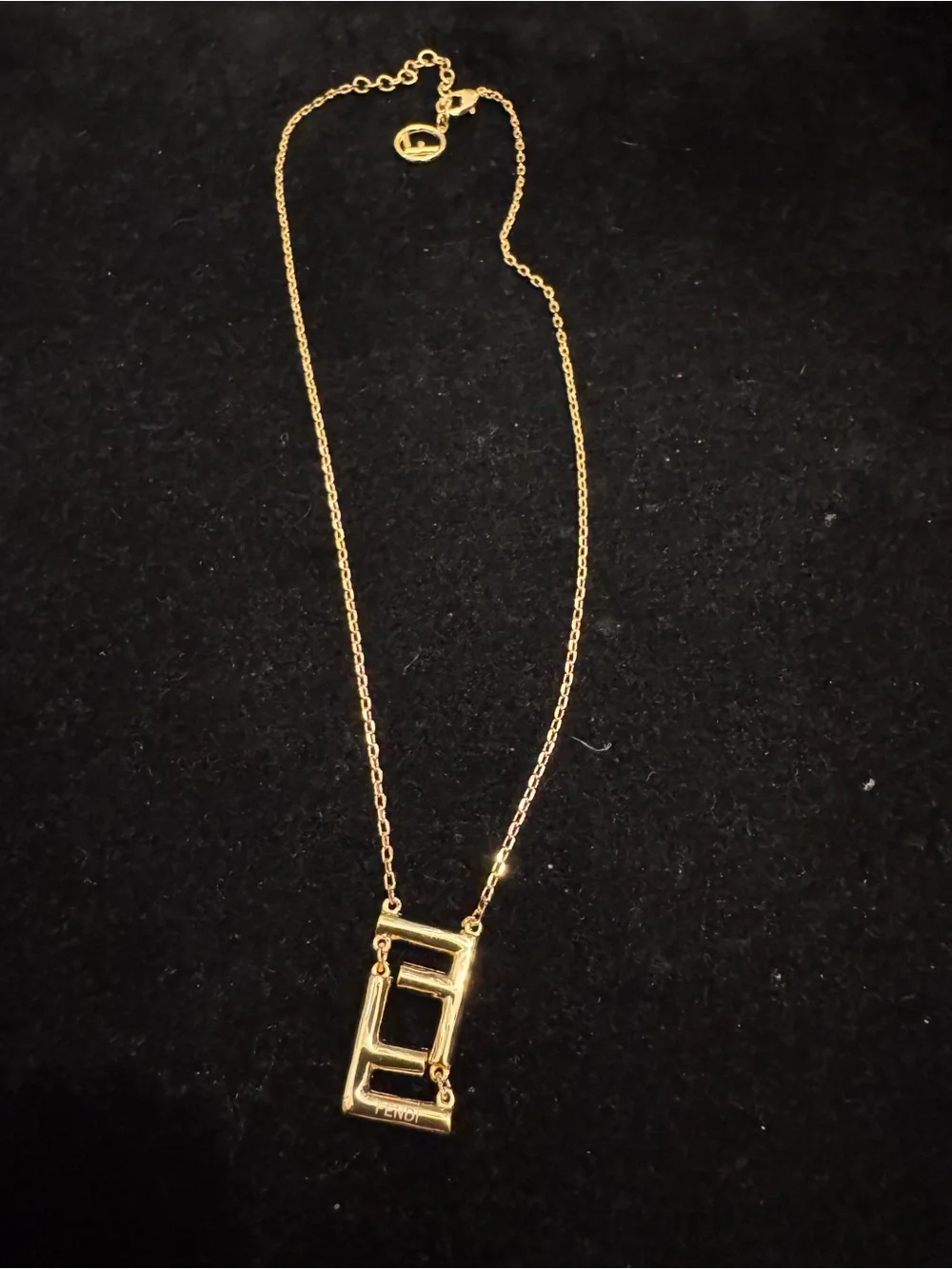 Fendi gold tone